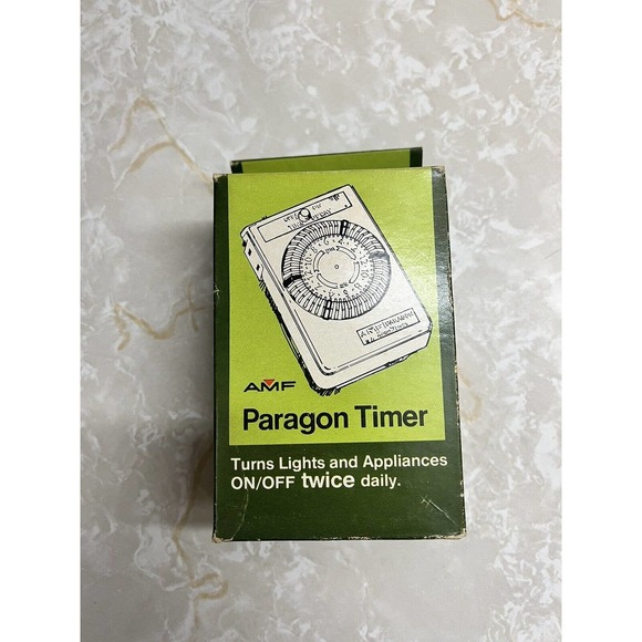 Vintage AMF Paragon Home Electric Timer 2 In Original Box Command 2 C104 - Picture 1 of 4